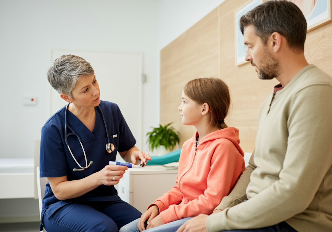 Therapeutin arbeitet mit einem Kind in einem farbenfrohen Therapieraum